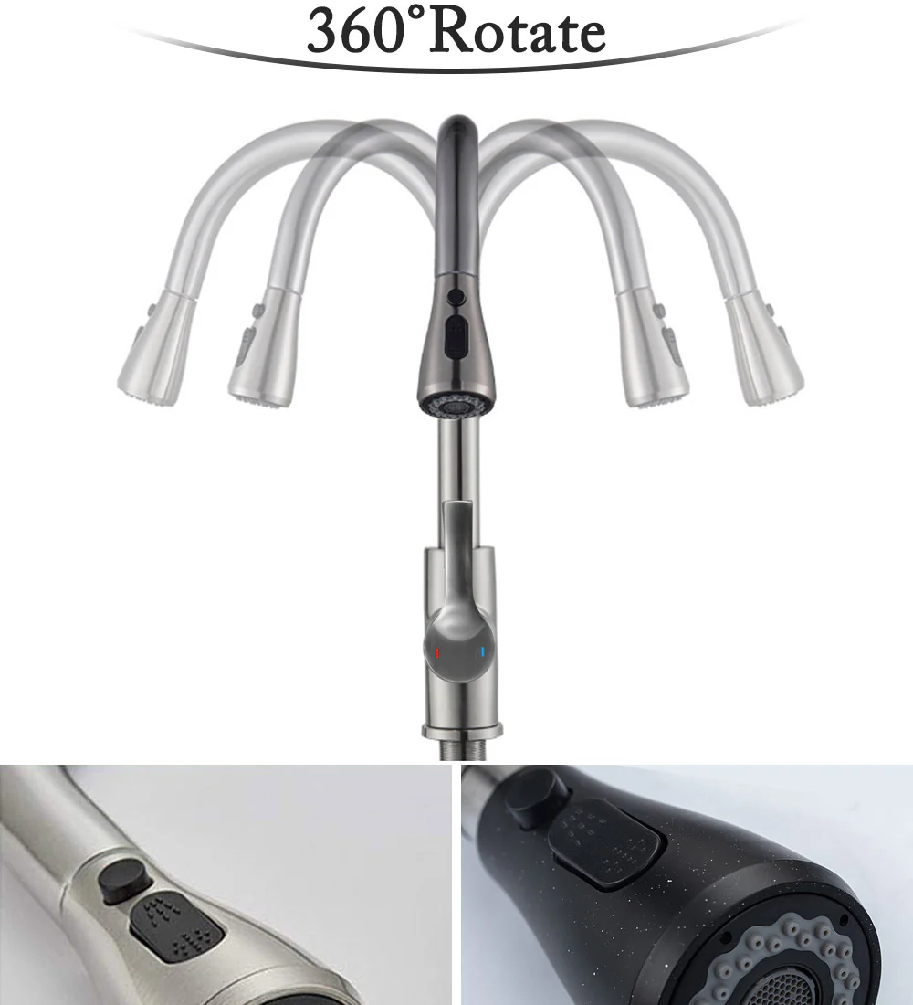 Pull Out  Kitchen Faucet Water Tap - Image 18