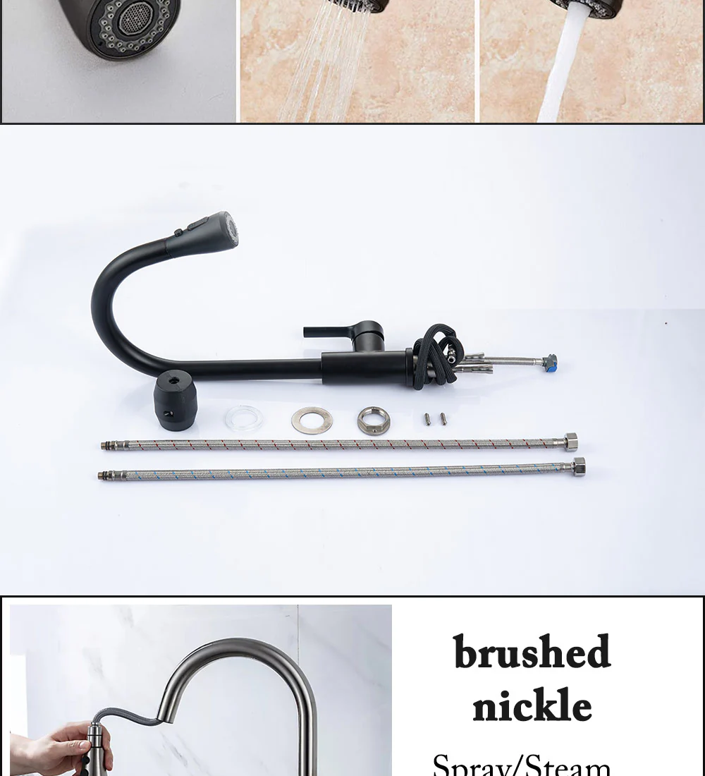 Pull Out  Kitchen Faucet Water Tap - Image 21