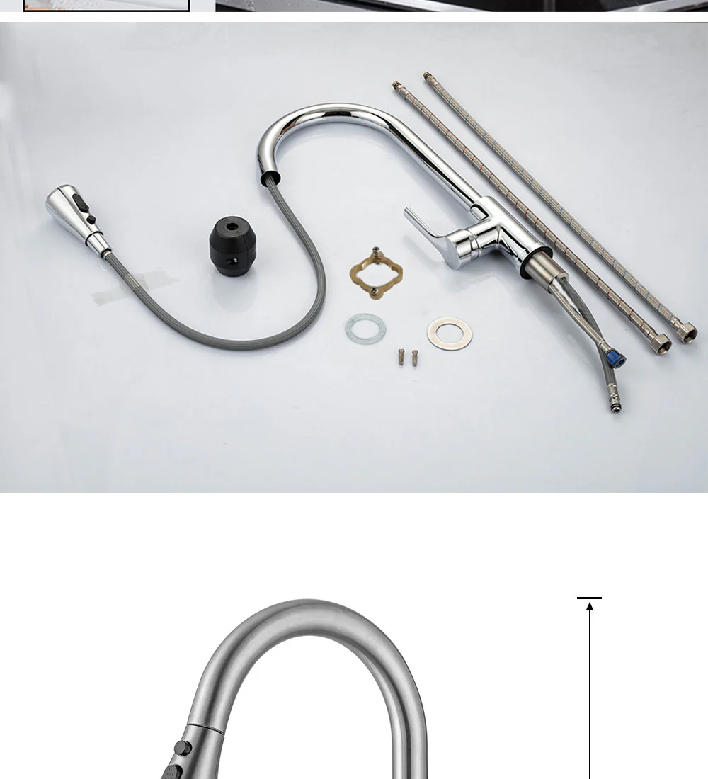 Pull Out  Kitchen Faucet Water Tap - Image 25