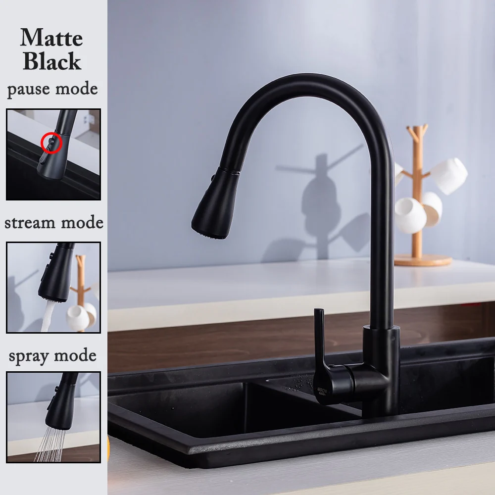 Pull Out  Kitchen Faucet Water Tap - Image 5