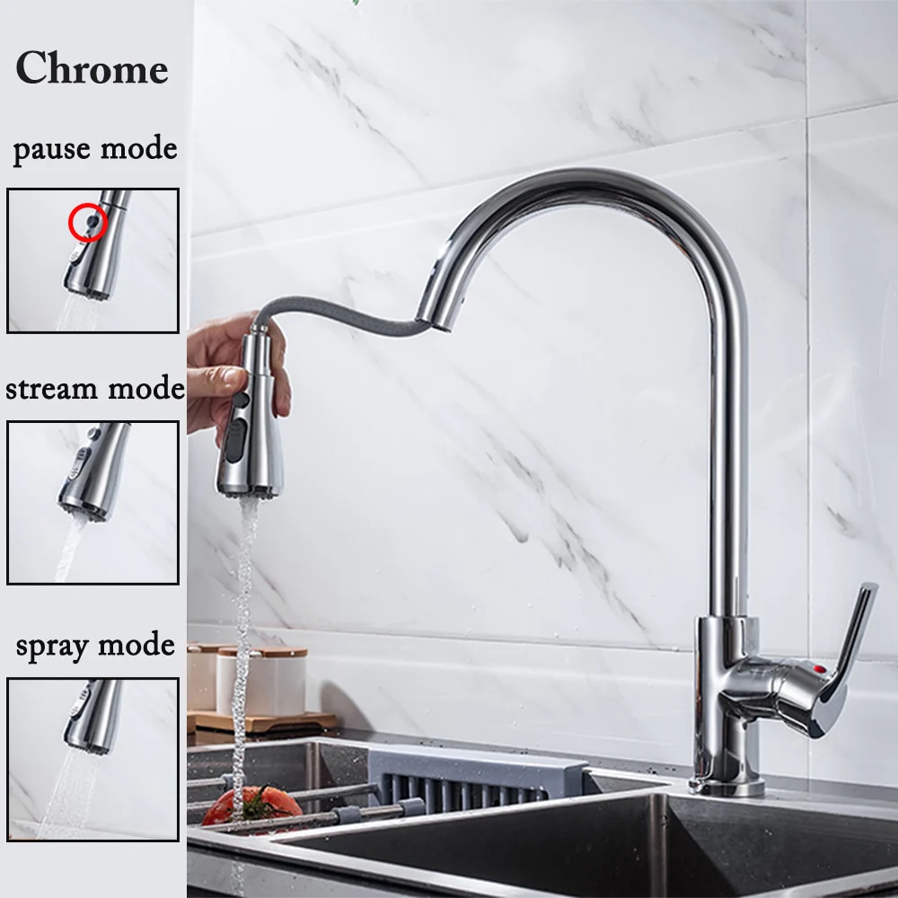 Pull Out  Kitchen Faucet Water Tap - Image 9