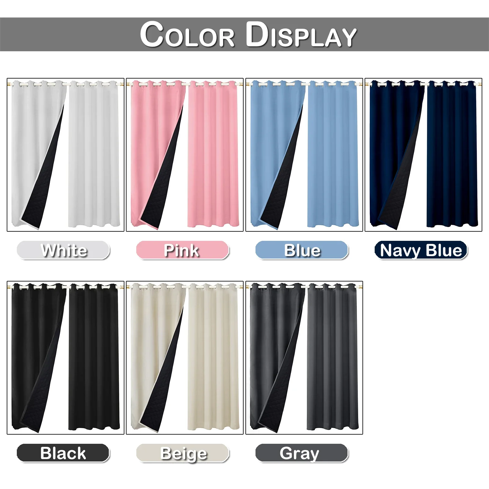 Quilted Blackout Curtain - Image 6