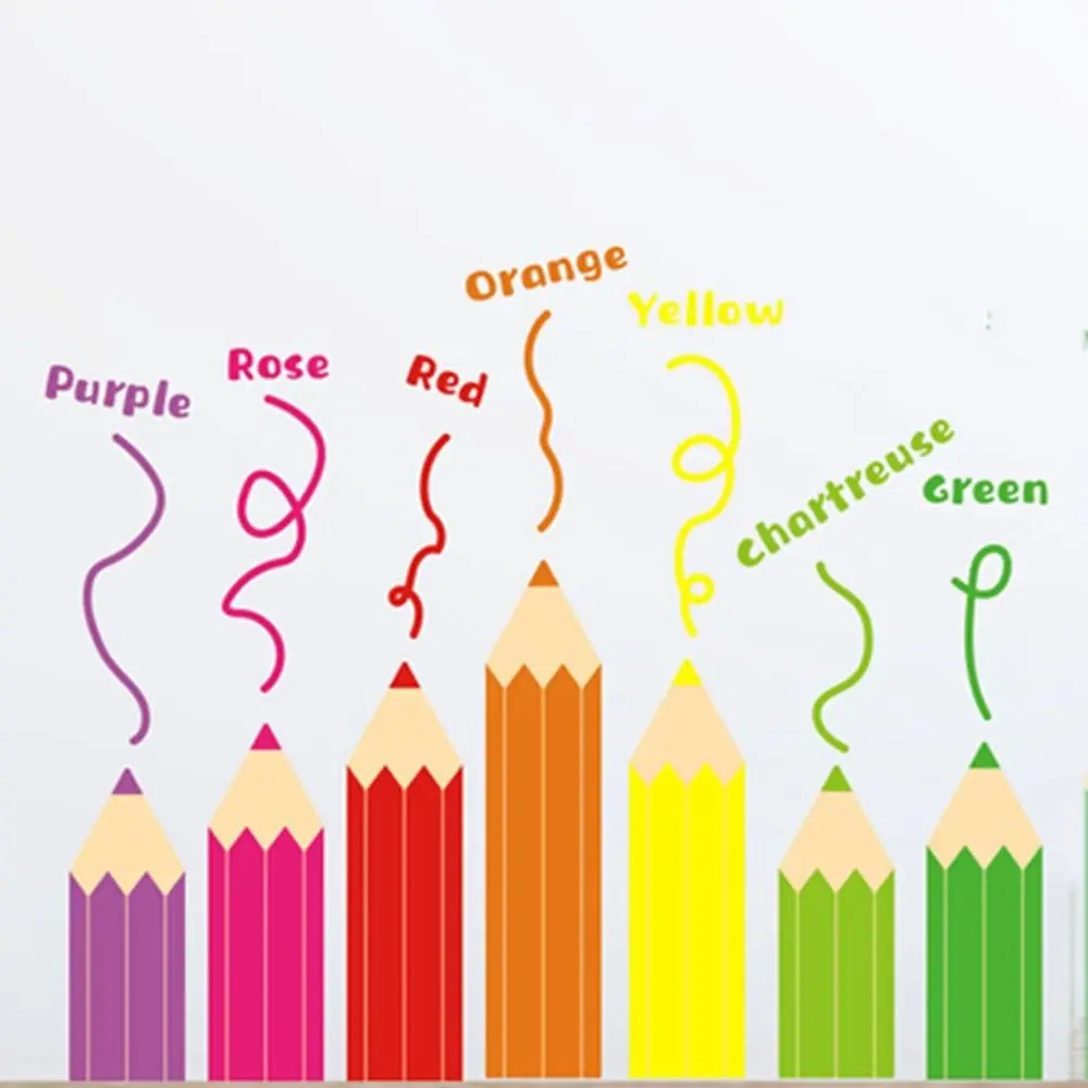 Rainbow Crayon Wall Stickers - Image 3