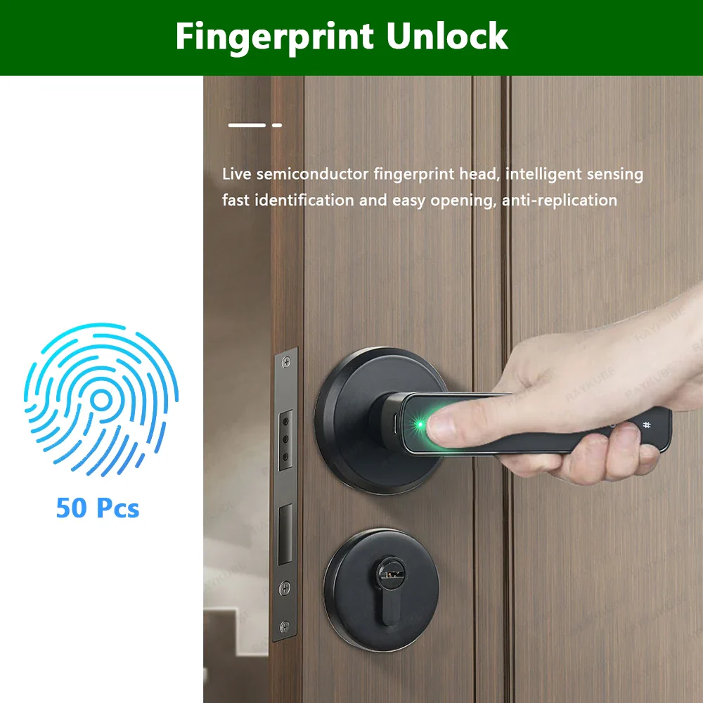 RayKube M3 Smart Fingerprint Door Lock - Image 4