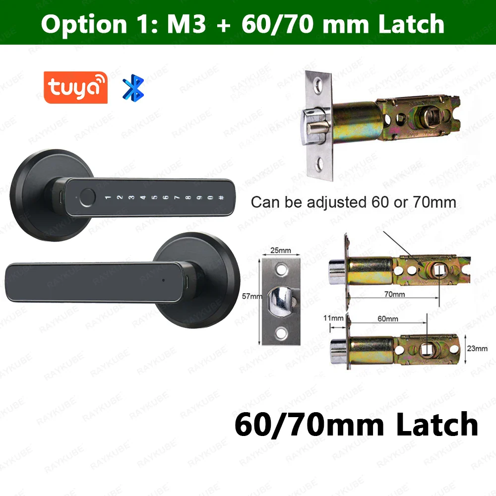 RayKube M3 Smart Fingerprint Door Lock - Image 7