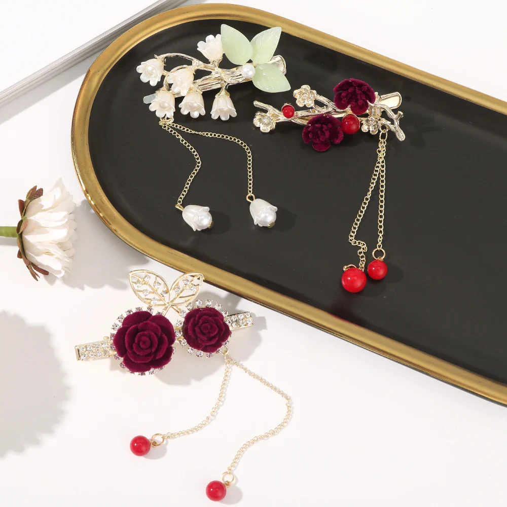 Red Rose Hair Pin - Image 4