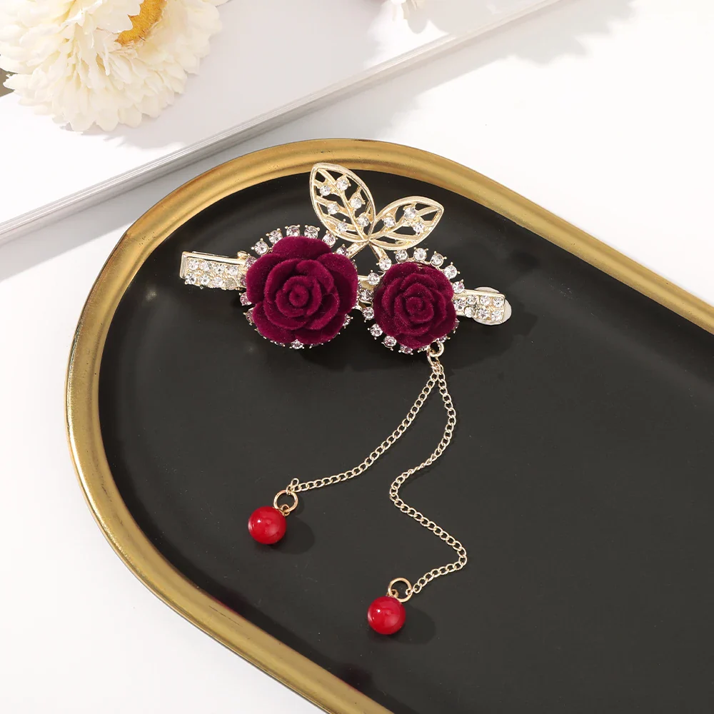 Red Rose Hair Pin - Image 8