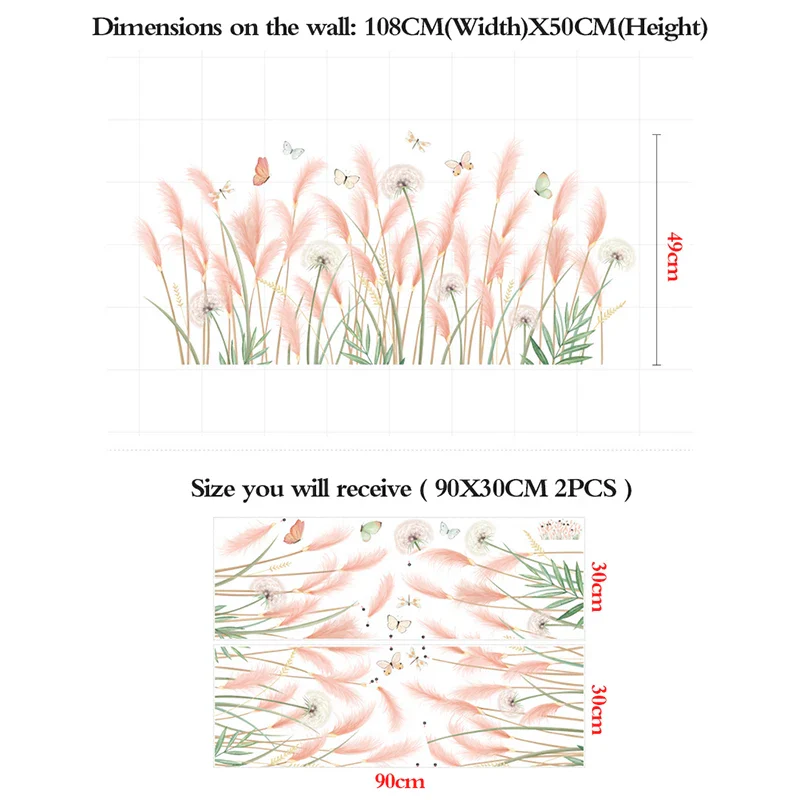 Reed Flower Wall Sticker - Image 6