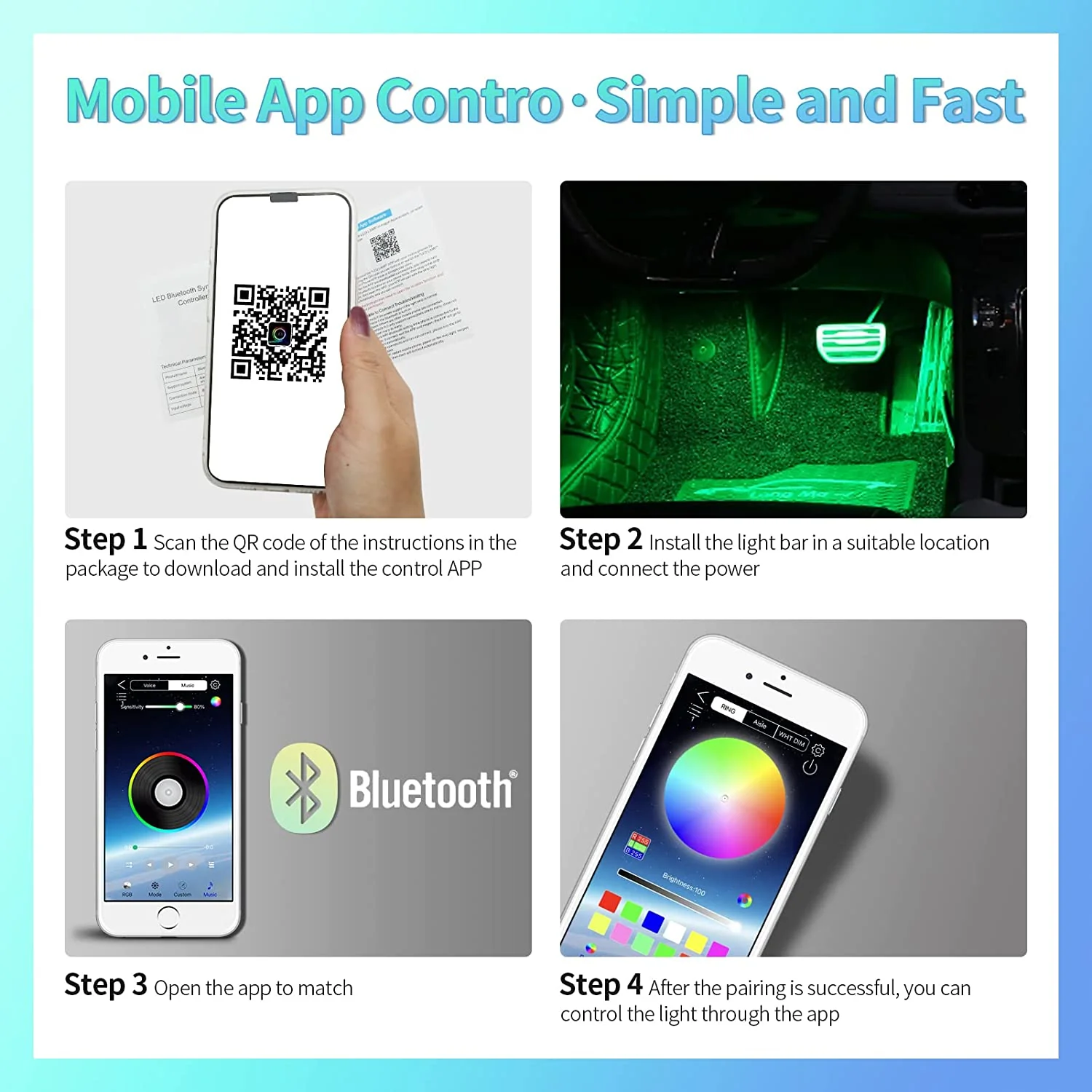Remote Control App Music LED Light Set - Image 4