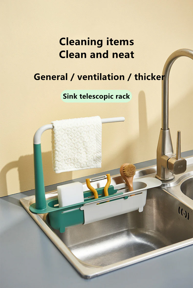Retractable Sink Sponge Rack - Image 11