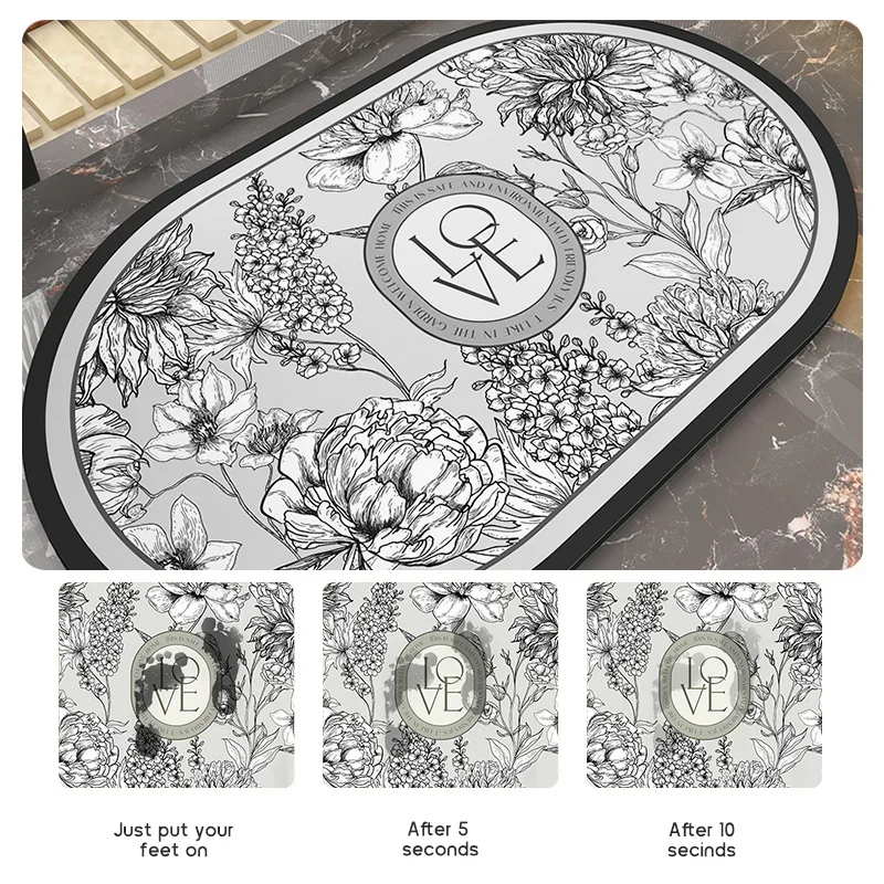Retro Diatomaceous Earth Bath Mat - Image 3
