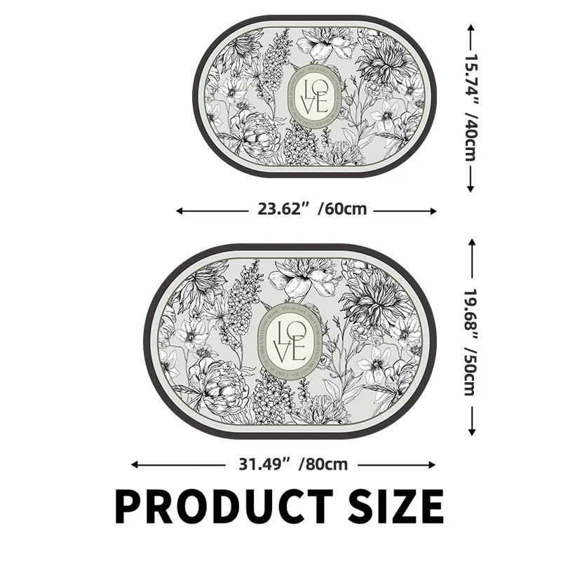 Retro Diatomaceous Earth Bath Mat - Image 4