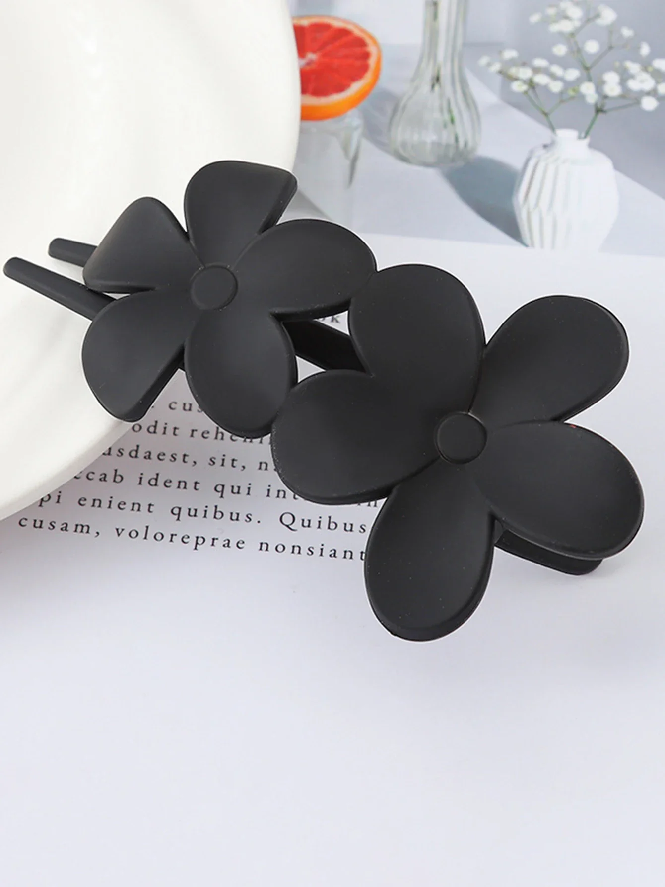Retro Frosted Flower Hairpin - Image 9