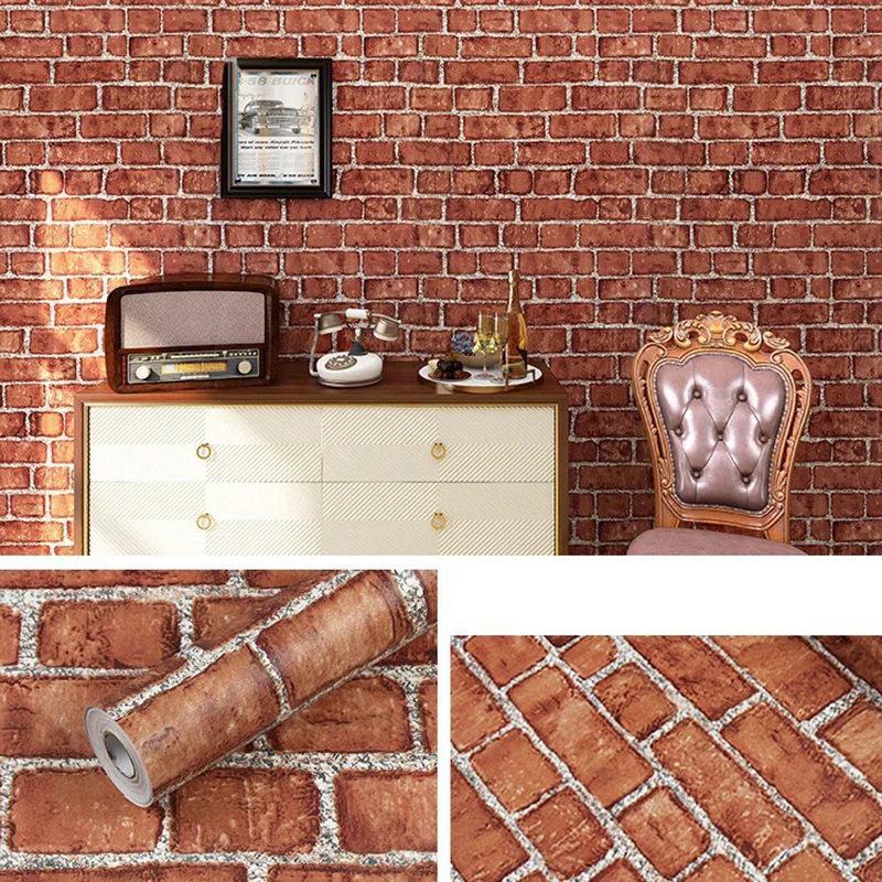 Retro Red-brown Brick Wallpaper - Image 7