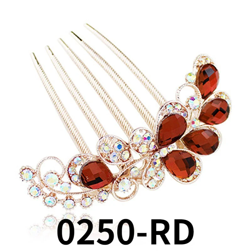 Rhinestone Butterfly Hair Comb Pin - Image 10