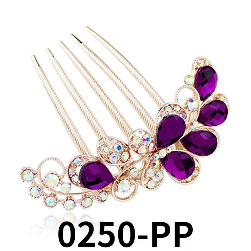 Rhinestone Butterfly Hair Comb Pin - Image 12