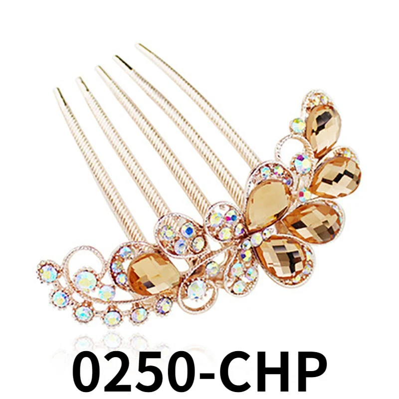 Rhinestone Butterfly Hair Comb Pin - Image 24