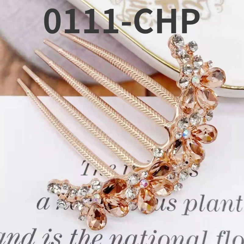 Rhinestone Butterfly Hair Comb Pin - Image 28