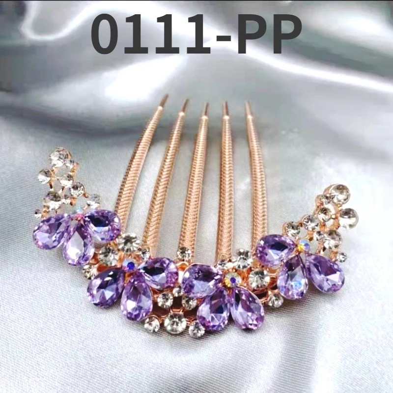 Rhinestone Butterfly Hair Comb Pin - Image 9
