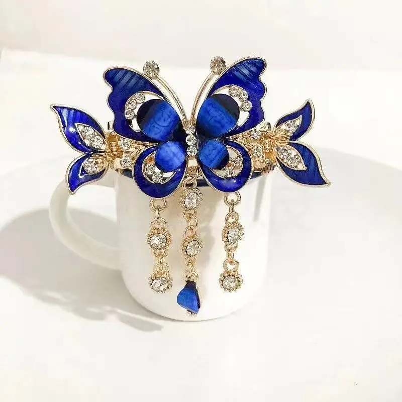 Rhinestone Butterfly Hair Pin - Image 6