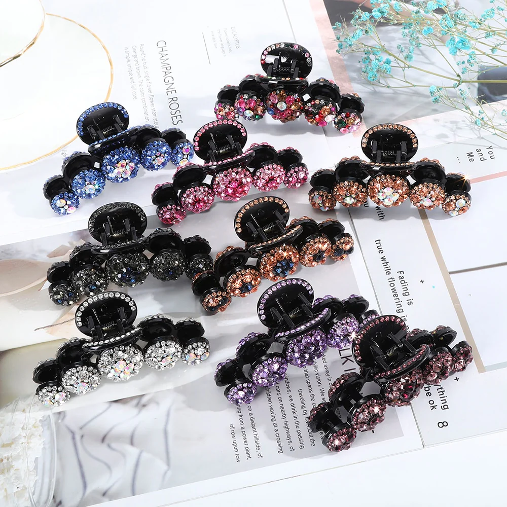 Rhinestone Crystal Hair Claw Clip - Image 44