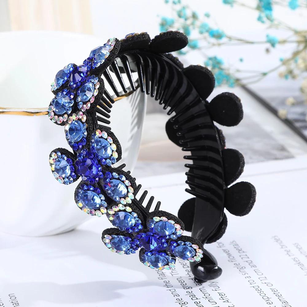 Rhinestone Flower Bun Hairpin - Image 23