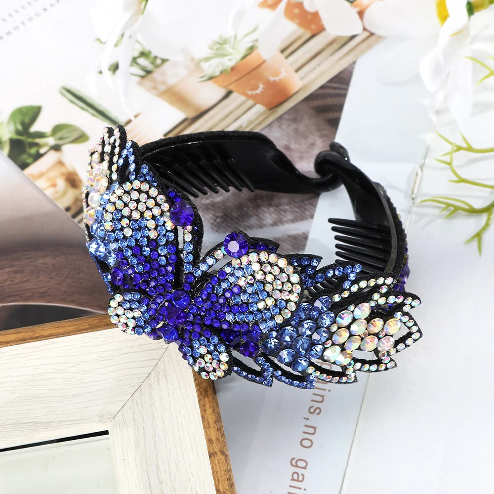 Rhinestone Flower Bun Hairpin - Image 26