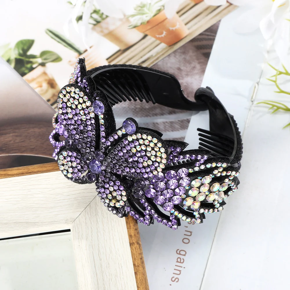 Rhinestone Flower Bun Hairpin - Image 27