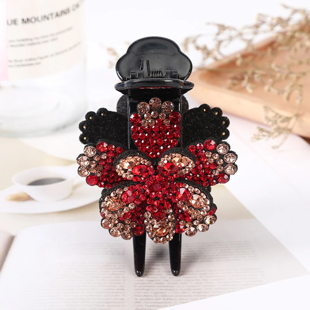 Rhinestone Flower Hair Claws - Image 15