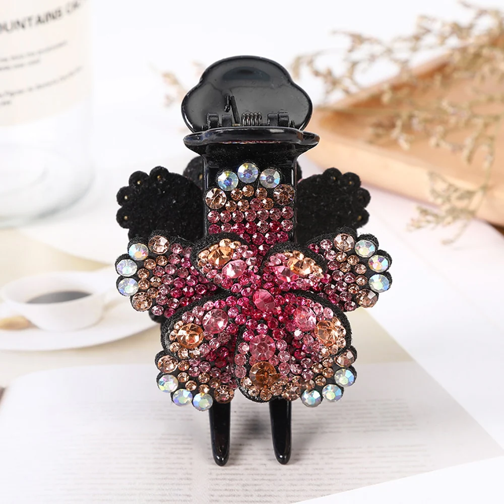 Rhinestone Flower Hair Claws - Image 22