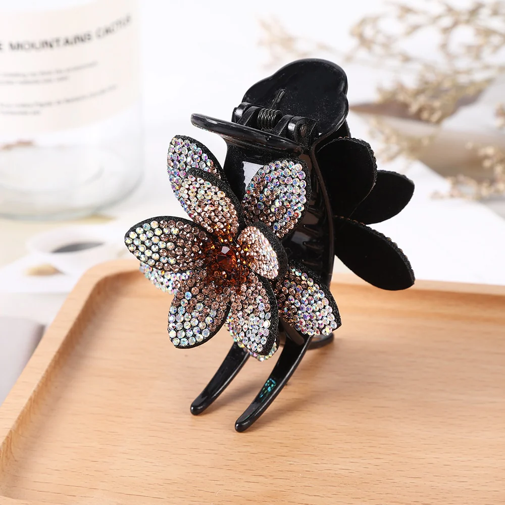 Rhinestone Flower Hair Claws - Image 23