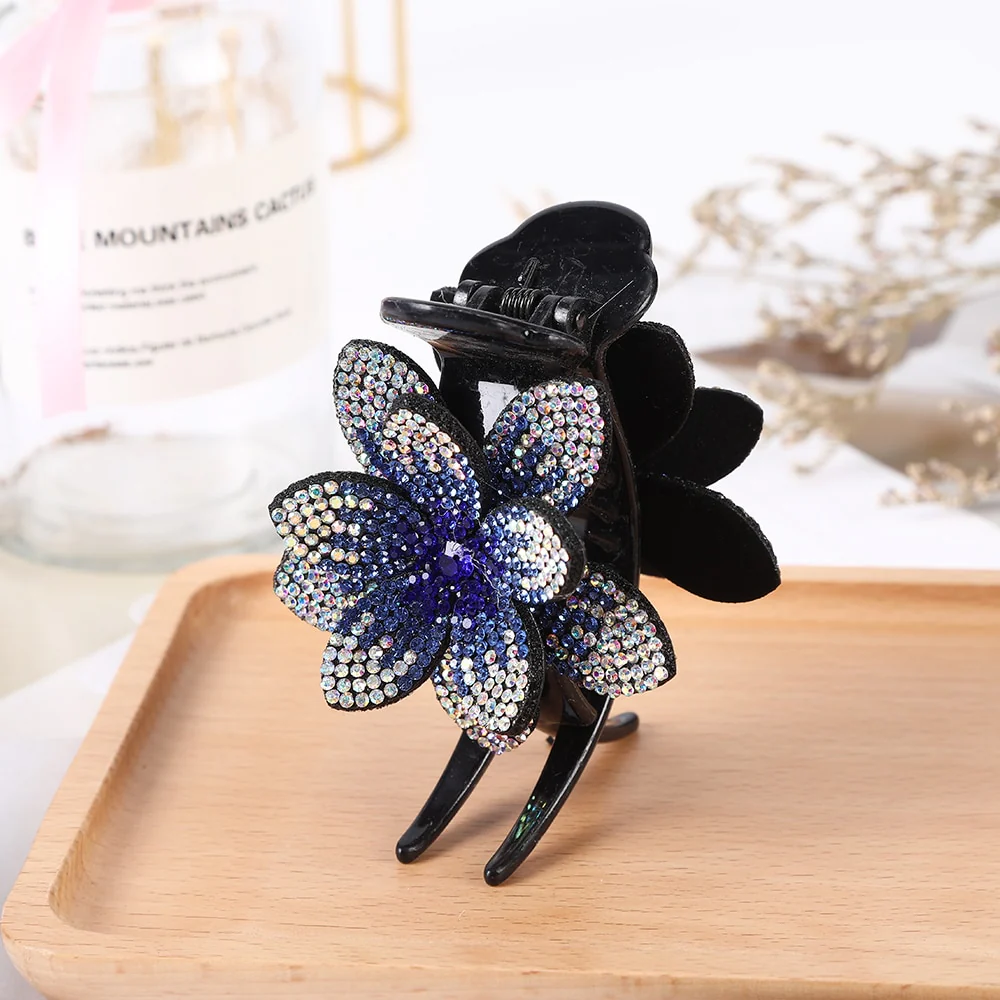 Rhinestone Flower Hair Claws - Image 26