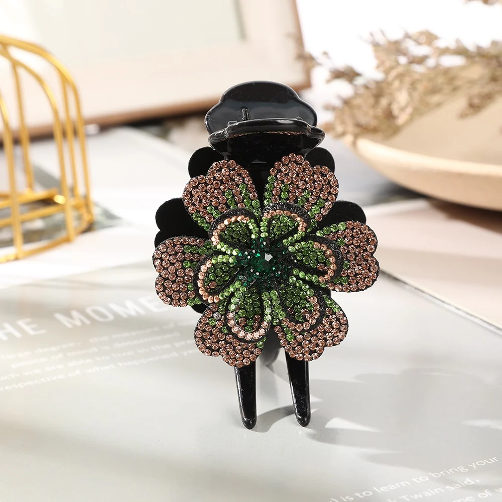 Rhinestone Flower Hair Claws - Image 27