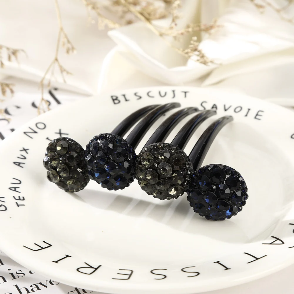 Rhinestone Flower Hair Comb - Image 17