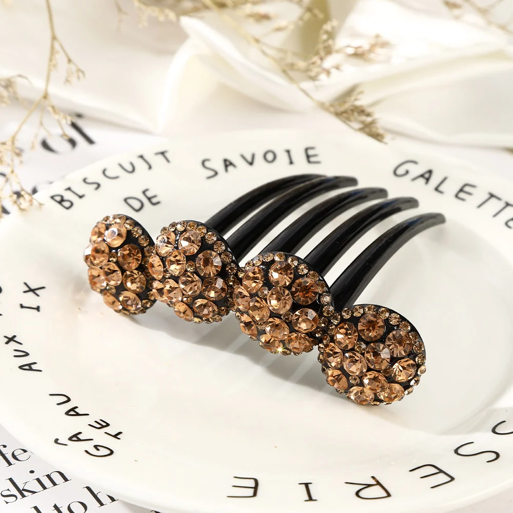 Rhinestone Flower Hair Comb - Image 19