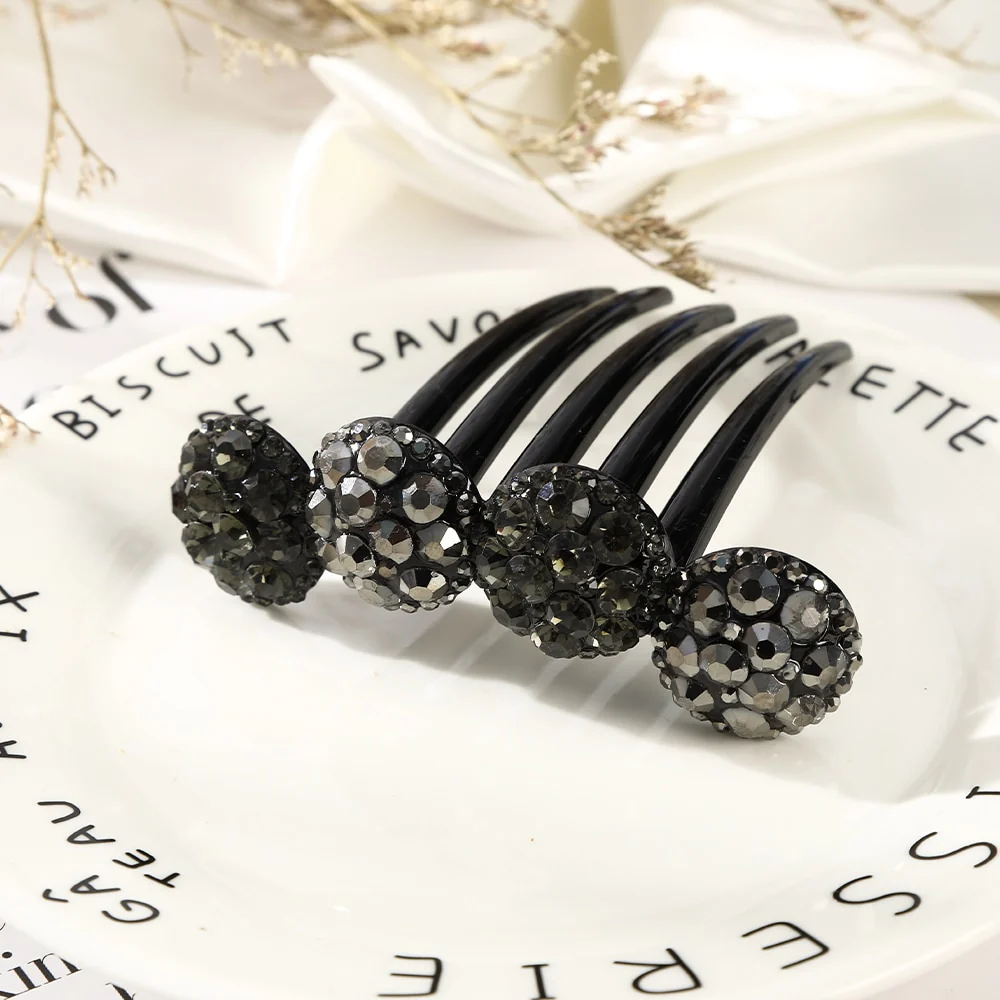 Rhinestone Flower Hair Comb - Image 27