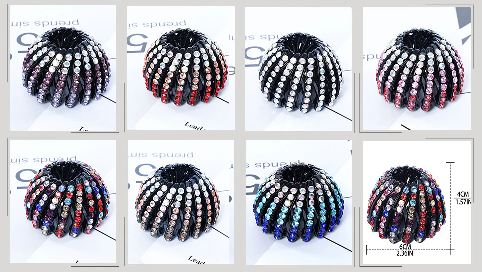 Rhinestone Hair Buckle Claw - Image 18
