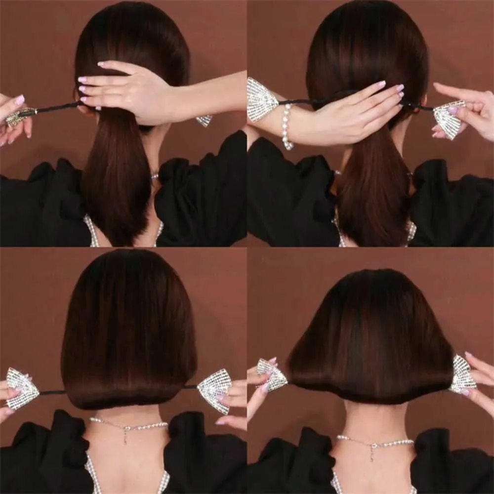 Rhinestone Hair Bun Clip - Image 6