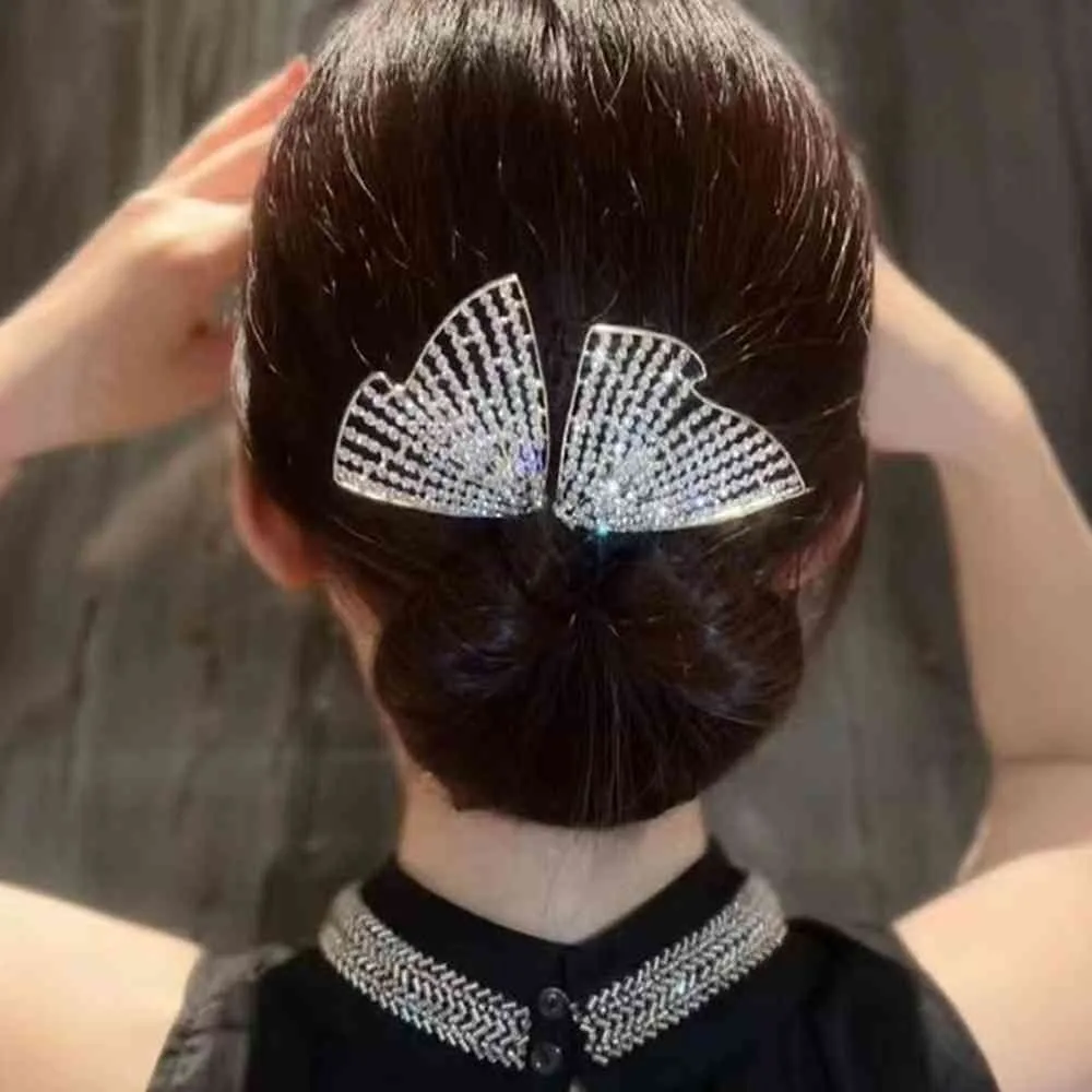 Rhinestone Hair Bun Clip - Image 7