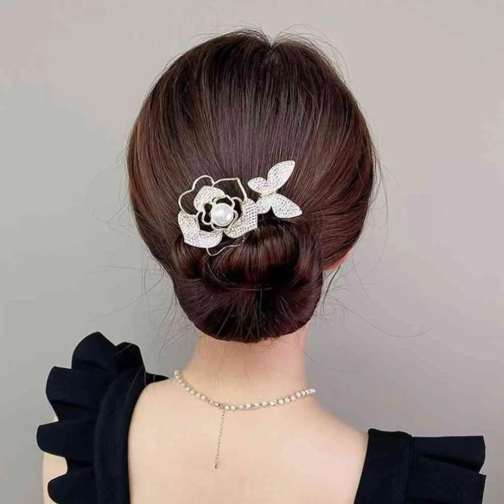 Rhinestone Hair Bun Clip - Image 8