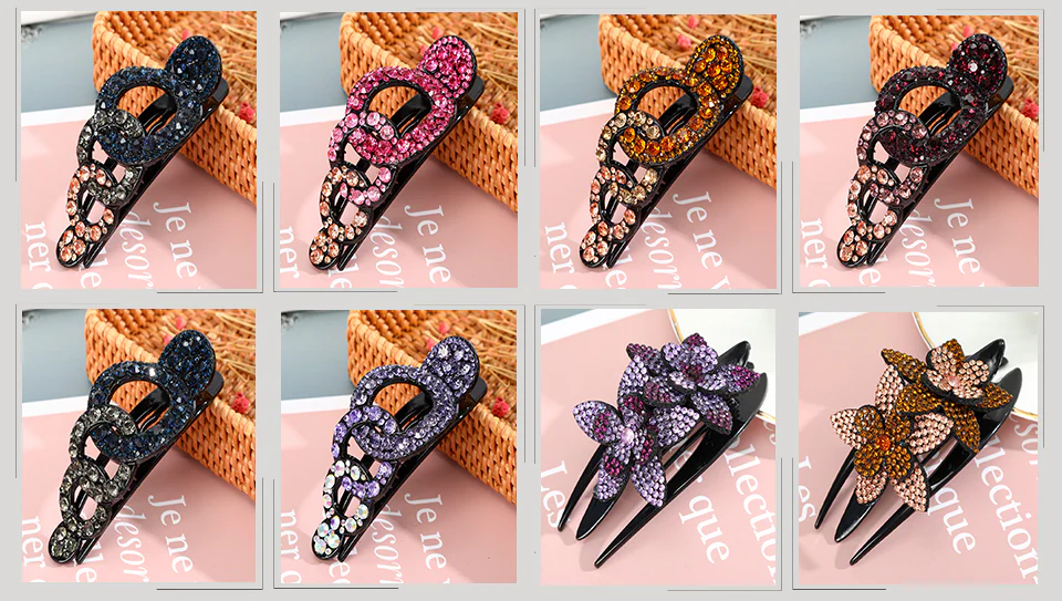Rhinestone Hair Claw Clip - Image 63