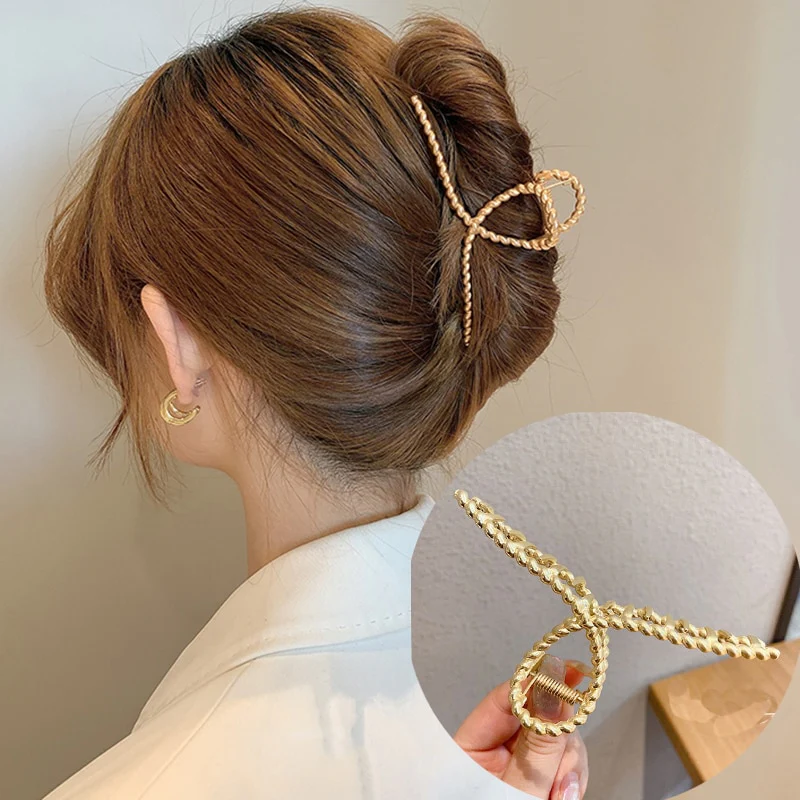 Rhinestone Metal Hair Claw - Image 12