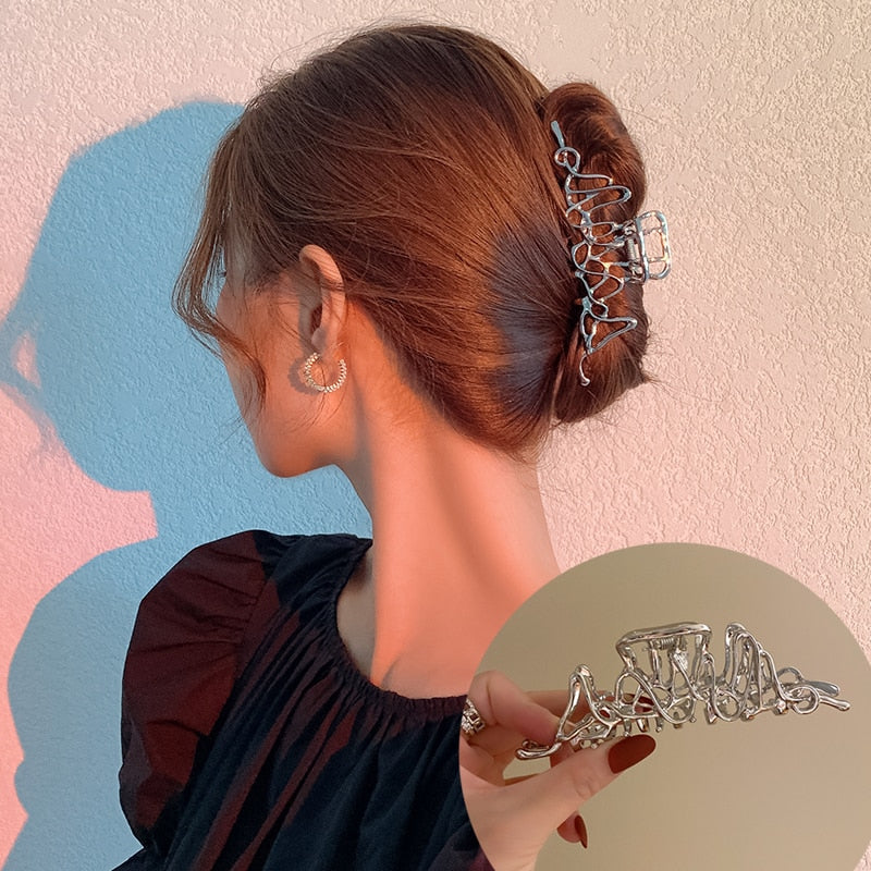 Rhinestone Metal Hair Claw - Image 13