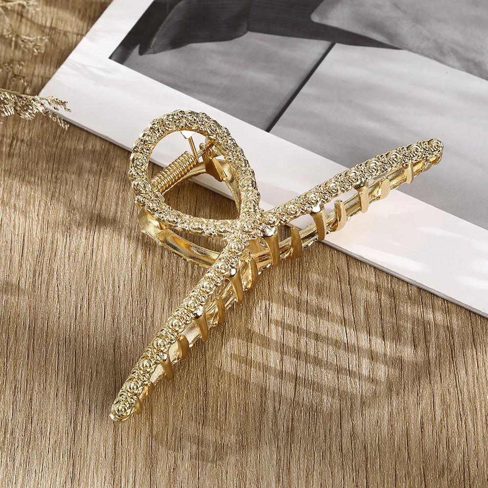 Rhinestone Metal Hair Claw - Image 16
