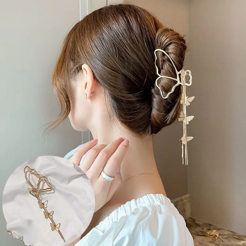 Rhinestone Metal Hair Claw - Image 22