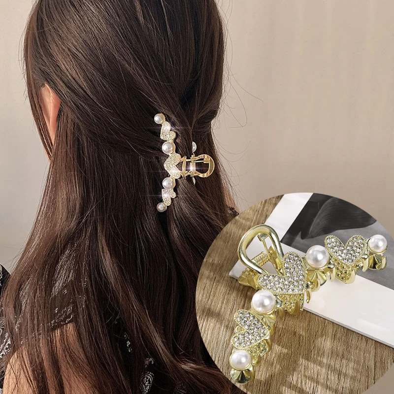 Rhinestone Metal Hair Claw - Image 24