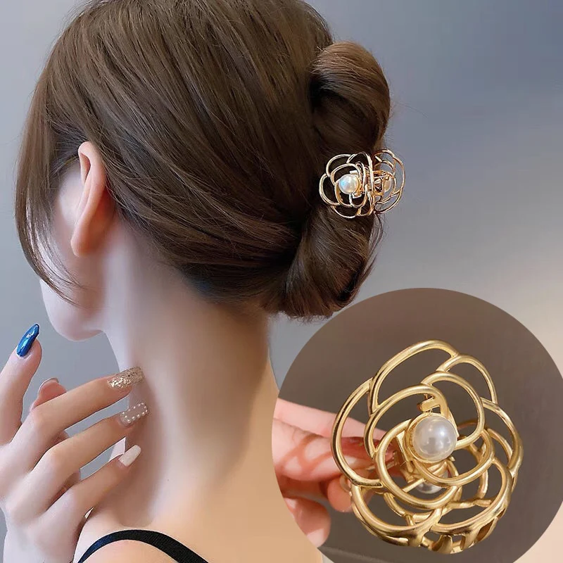 Rhinestone Metal Hair Claw - Image 25