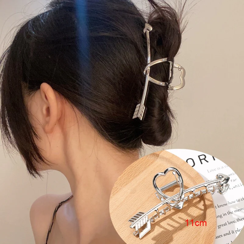 Rhinestone Metal Hair Claw - Image 35
