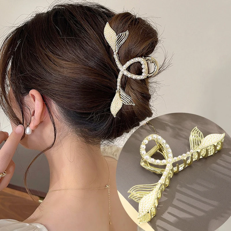 Rhinestone Metal Hair Claw - Image 51