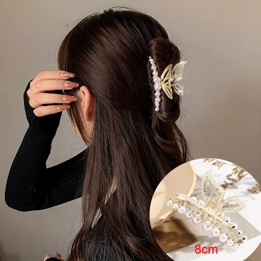 Rhinestone Metal Hair Claw - Image 53